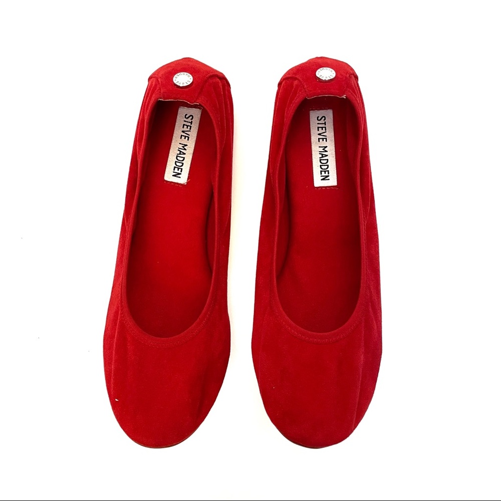 Steve Madden Red Ballet Flats Size 9